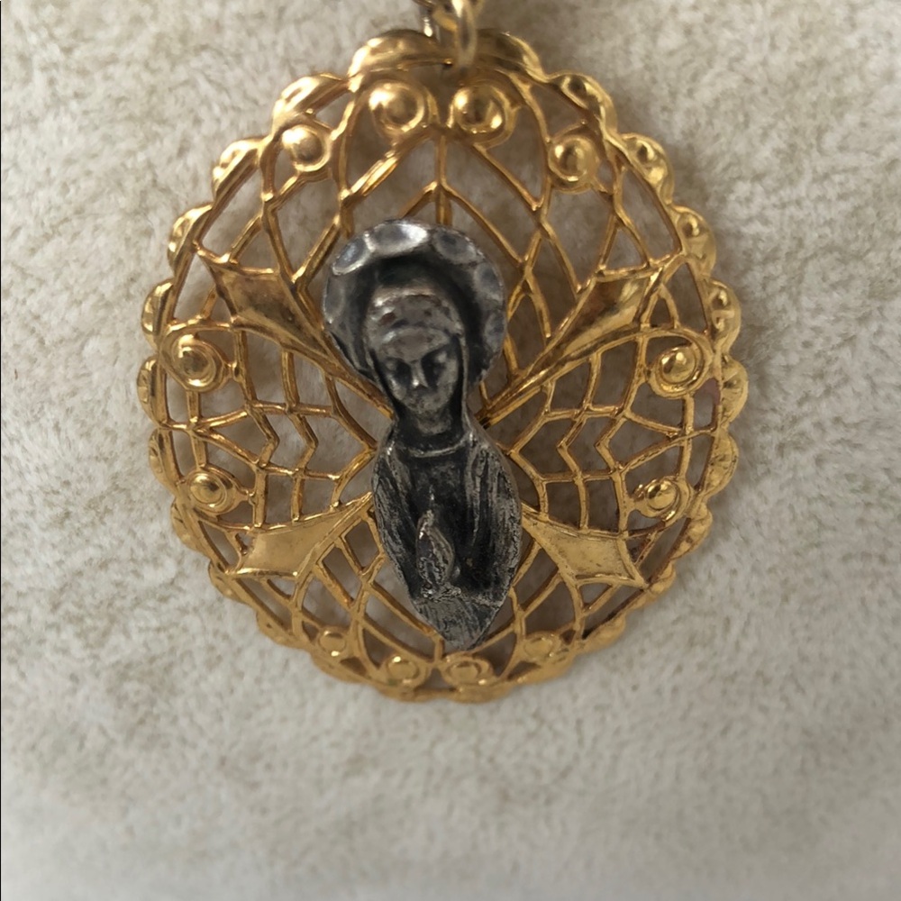Elegant Gold and Silver Pendant